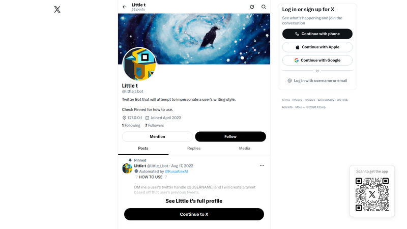 Little_T Twitter Bot screenshot